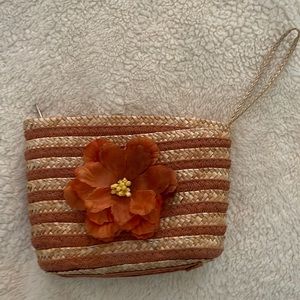 Straw Wristlet Mimi Purse Bag